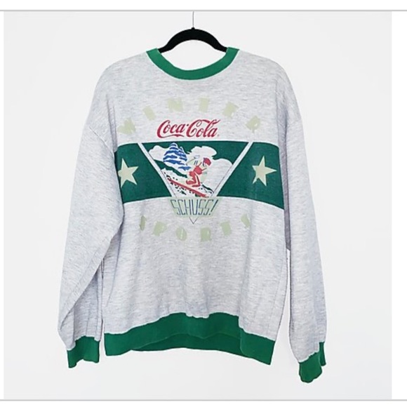 Vintage Coca Cola Winter Sports Sweatshirt - Picture 1 of 6